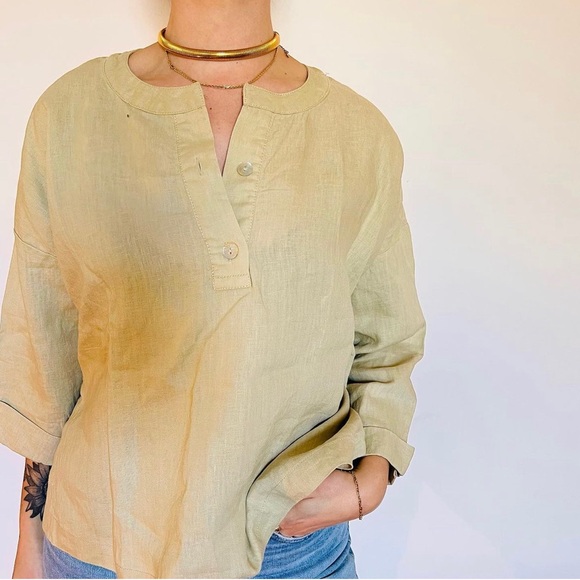 100% Linen Zara Pull Over - Picture 3 of 3